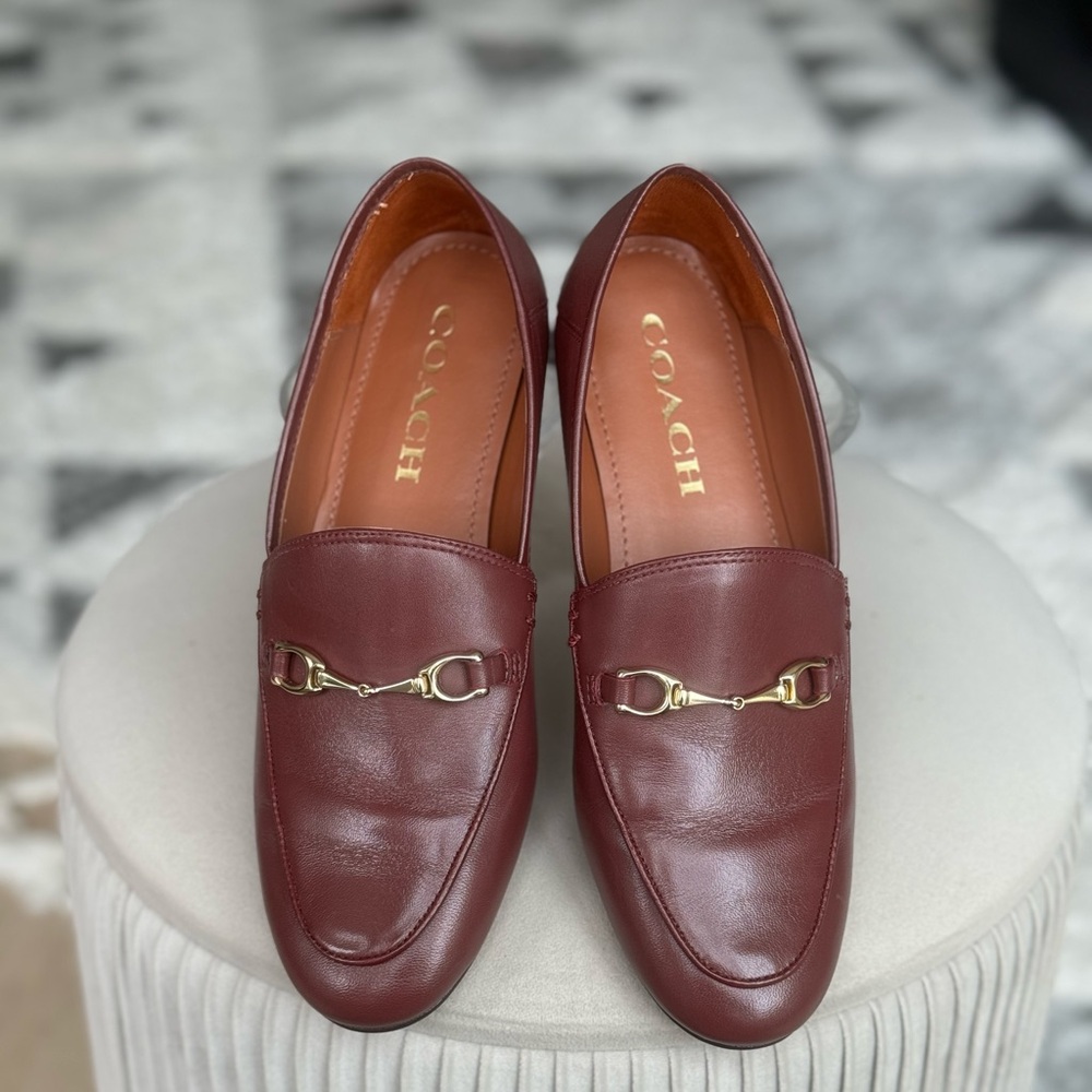 Coach Haley slip on loafer, only worn once.
